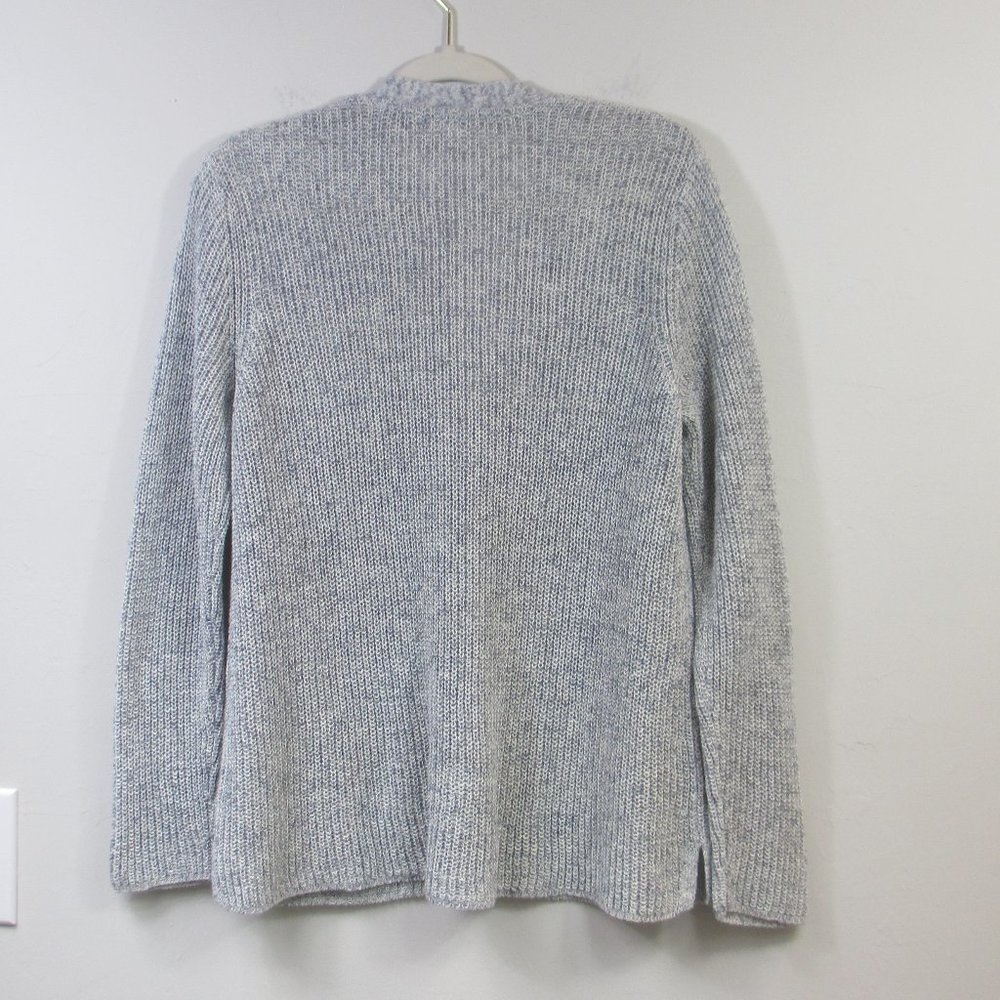J Jill Cardigan Sweater Womens Cotton Blend Knit One Button - Picture 2 of 6